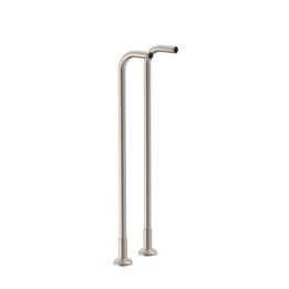 Tomas acodadas suelo bañera TRES-CLASIC acero - 24219403AC 1
