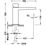 Monomando lavabo SLIM-TRES cromo - 20210302 2