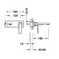 Monomando lavabo empotrado SLIM-TRES negro bronce - 2023003*KMB