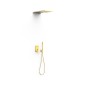 Kit monomando ducha empotrado 3-vías SLIM-TRES RAPID-BOX oro brillo - 20237301OR