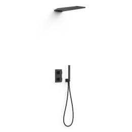 Kit termostático ducha empotrado SLIM-TRES THERM-BOX negro bronce - 20225055KMB 1