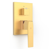 Monomando baño-ducha 3-vías SLIM-TRES RAPID-BOX oro mate - 20227310OM 1