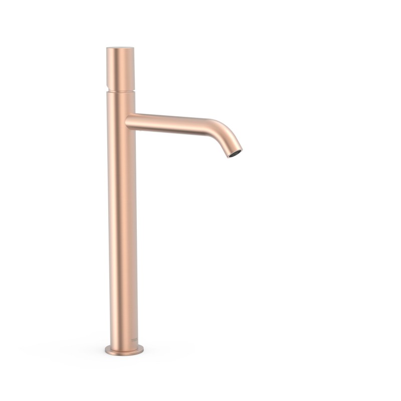 Monomando lavabo alto XL STUDY-TRES oro rosa mate - 26130801OPM