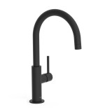 Monomando lavabo alto maneta lateral STUDY-TRES negro mate - 26290402NM 1