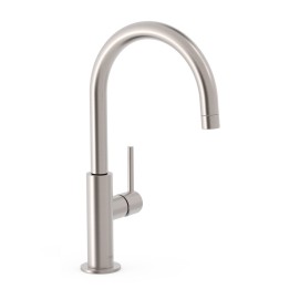 Monomando lavabo alto maneta lateral STUDY-TRES acero - 26290402AC 1