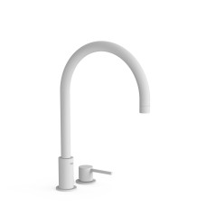 Monomando lavabo repisa STUDY-TRES blanco mate - 26110501BM - Tres