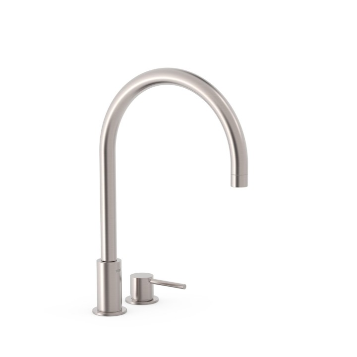 Monomando lavabo repisa STUDY-TRES acero - 26110501AC 1