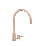 Monomando lavabo repisa STUDY-TRES oro rosa mate - 26110501OPM 1