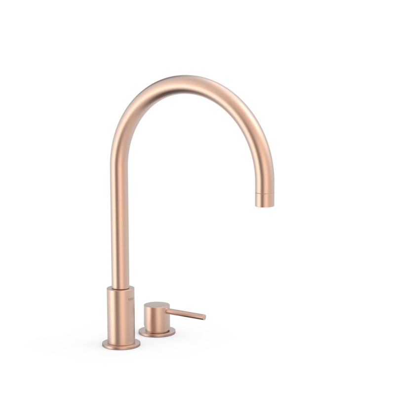 Monomando lavabo repisa STUDY-TRES oro rosa mate - 26110501OPM