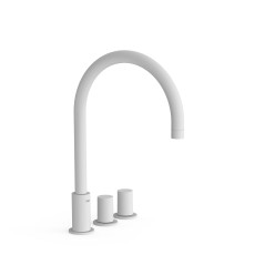 Bimando lavabo repisa STUDY-TRES blanco mate - 06110501BM - Tres