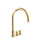Bimando lavabo repisa STUDY-TRES oro brillo - 06110501OR