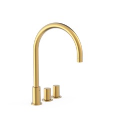Bimando lavabo repisa STUDY-TRES oro mate - 06110501OM - Tres