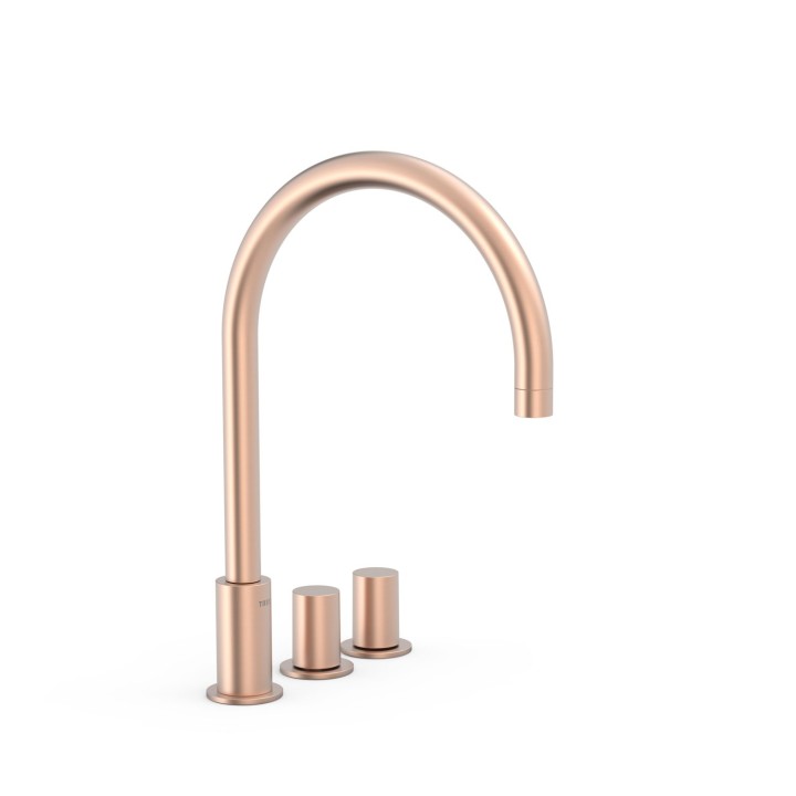 Bimando lavabo repisa STUDY-TRES oro rosa mate - 06110501OPM 1