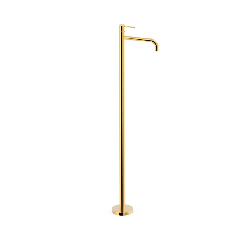Monomando lavabo a suelo STUDY-TRES oro brillo - 26285305OR