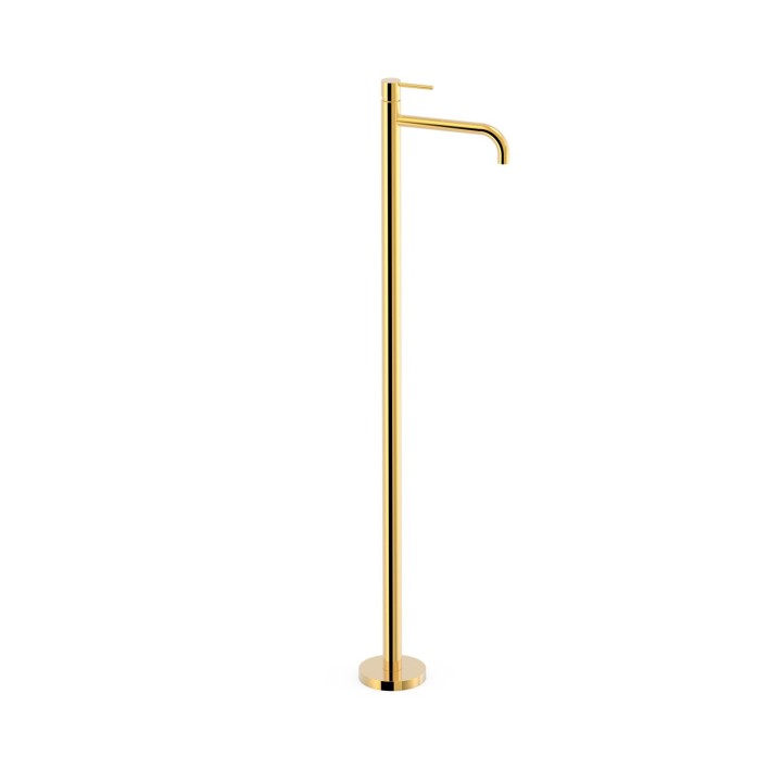 Monomando lavabo a suelo STUDY-TRES oro brillo - 26285305OR 1
