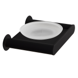 Jabonera pared ERGOS negro mate - SOP02NM 1