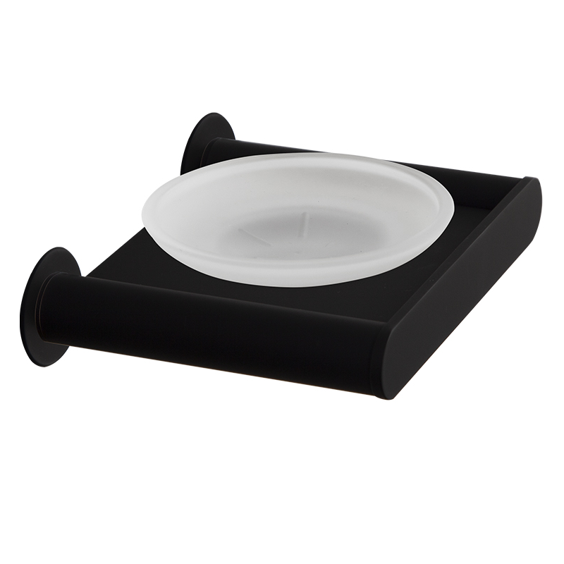 Jabonera pared ERGOS negro mate - SOP02NM
