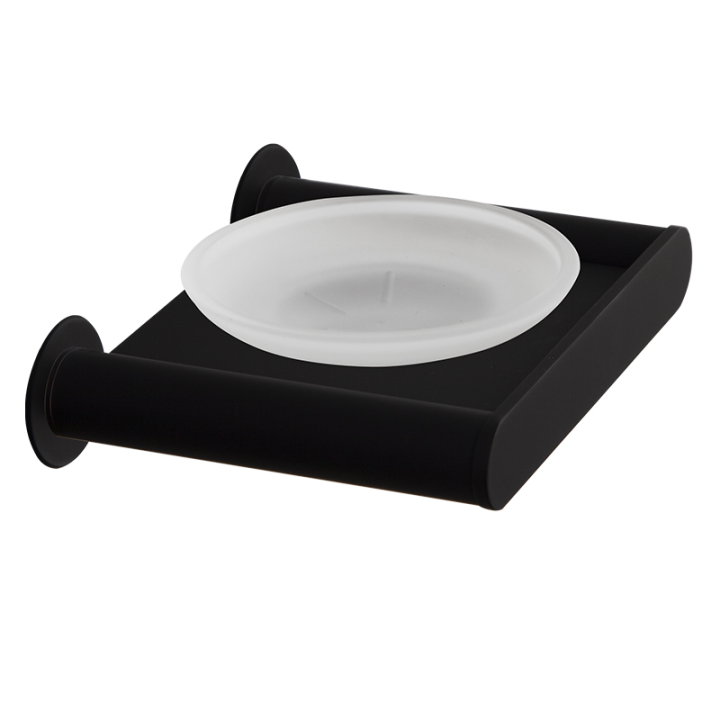 Jabonera pared ERGOS negro mate - SOP02NM 1