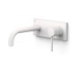 Monomando lavabo empotrado STUDY-TRES blanco mate - 2623003*BM