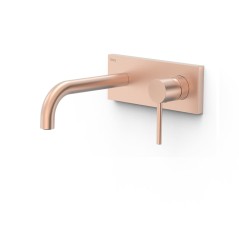 Monomando lavabo empotrado STUDY-TRES oro rosa mate - 2623003*OPM - Tres