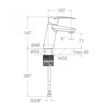 Monomando lavabo New Fly cromo - 570121 2