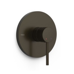 Monomando ducha empotrado 1-vía STUDY-TRES RAPID-BOX negro bronce - 26227810KMB 1