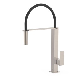 Monomando fregadero TRES FLEXIBLE acero - 00648701AC 1