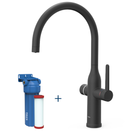 Monomando fregadero osmosis con filtro TRES negro mate - 23045301NM 1