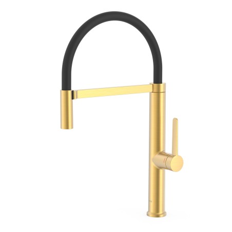 Monomando fregadero TRES FLEXIBLE oro mate - 23048701OM - Tres