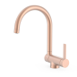 Monomando fregadero caño abatible TRES oro rosa mate - 23033502OPM