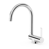 Monomando fregadero caño abatible TRES cromo - 23033502 1