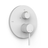 Monomando ducha empotrado 3-vías STUDY-TRES RAPID-BOX blanco mate - 26227310BM 1