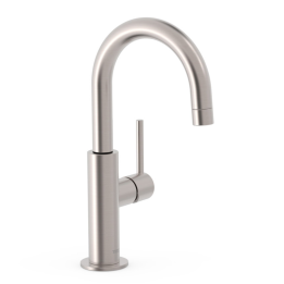 Monomando lavabo alto maneta lateral STUDY-TRES acero - 26290403AC 1
