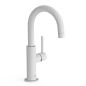Monomando lavabo alto maneta lateral STUDY-TRES blanco mate - 26290403BM