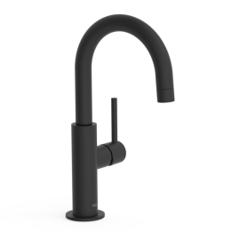 Monomando lavabo alto maneta lateral STUDY-TRES negro mate - 26290403NM 1