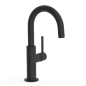 Monomando lavabo alto maneta lateral STUDY-TRES negro mate - 26290403NM