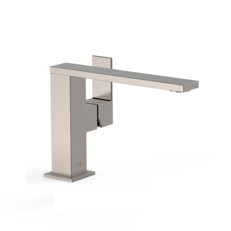 Monomando lavabo maneta lateral CUADRO-TRES acero - 00620501AC