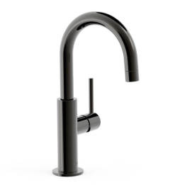 Monomando lavabo alto maneta lateral STUDY-TRES negro metalizado - 26290403KM 1