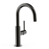 Monomando lavabo alto maneta lateral STUDY-TRES negro metalizado - 26290403KM 1