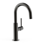 Monomando lavabo alto maneta lateral STUDY-TRES negro metalizado - 26290403KM