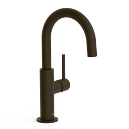 Monomando lavabo alto maneta lateral STUDY-TRES negro bronce - 26290403KMB 1