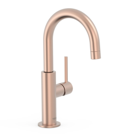 Monomando lavabo alto maneta lateral STUDY-TRES oro rosa mate - 26290403OPM 1