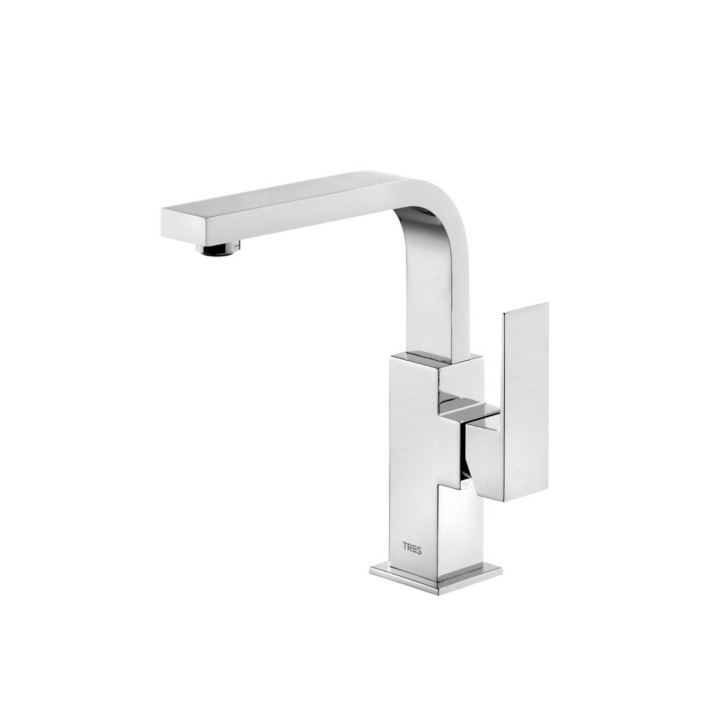 Monomando lavabo maneta lateral CUADRO-TRES cromo - 106603 1