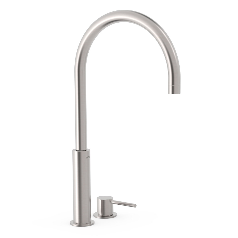 Monomando lavabo alto STUDY-TRES acero - 26110502AC