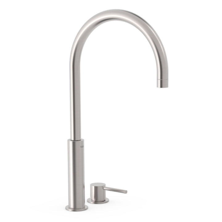 Monomando lavabo alto STUDY-TRES acero - 26110502AC 1