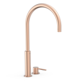 Monomando lavabo alto STUDY-TRES oro rosa mate - 26110502OPM 1