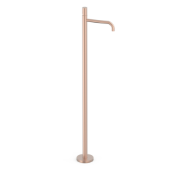 Monomando lavabo a suelo STUDY-TRES oro rosa mate - 26285306OPM - Tres