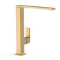 Monomando lavabo alto maneta lateral CUADRO-TRES oro mate - 00648501OM