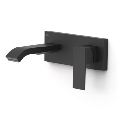 Monomando lavabo empotrado CUADRO-TRES negro mate - 00630033NM - Tres