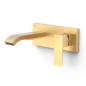 Monomando lavabo empotrado CUADRO-TRES oro mate - 00630033OM